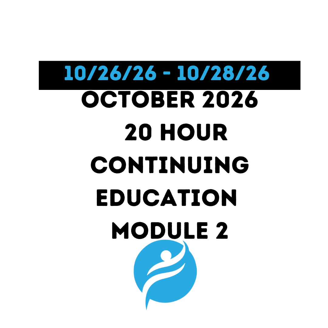 October 2026 | 20 Hour Recertification | 20 Hours (Zoom Video) | Module 2