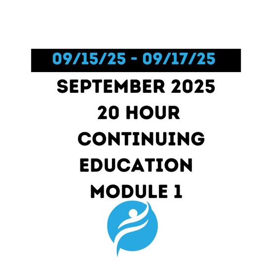 September 2025 | 20 Hour Recertification | 20 Hours (Zoom Video) | Module 1