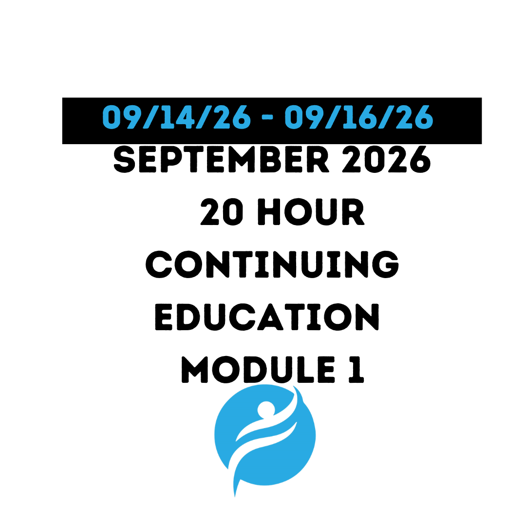 September 2026 | 20 Hour Recertification | 20 Hours (Zoom Video) | Module 1