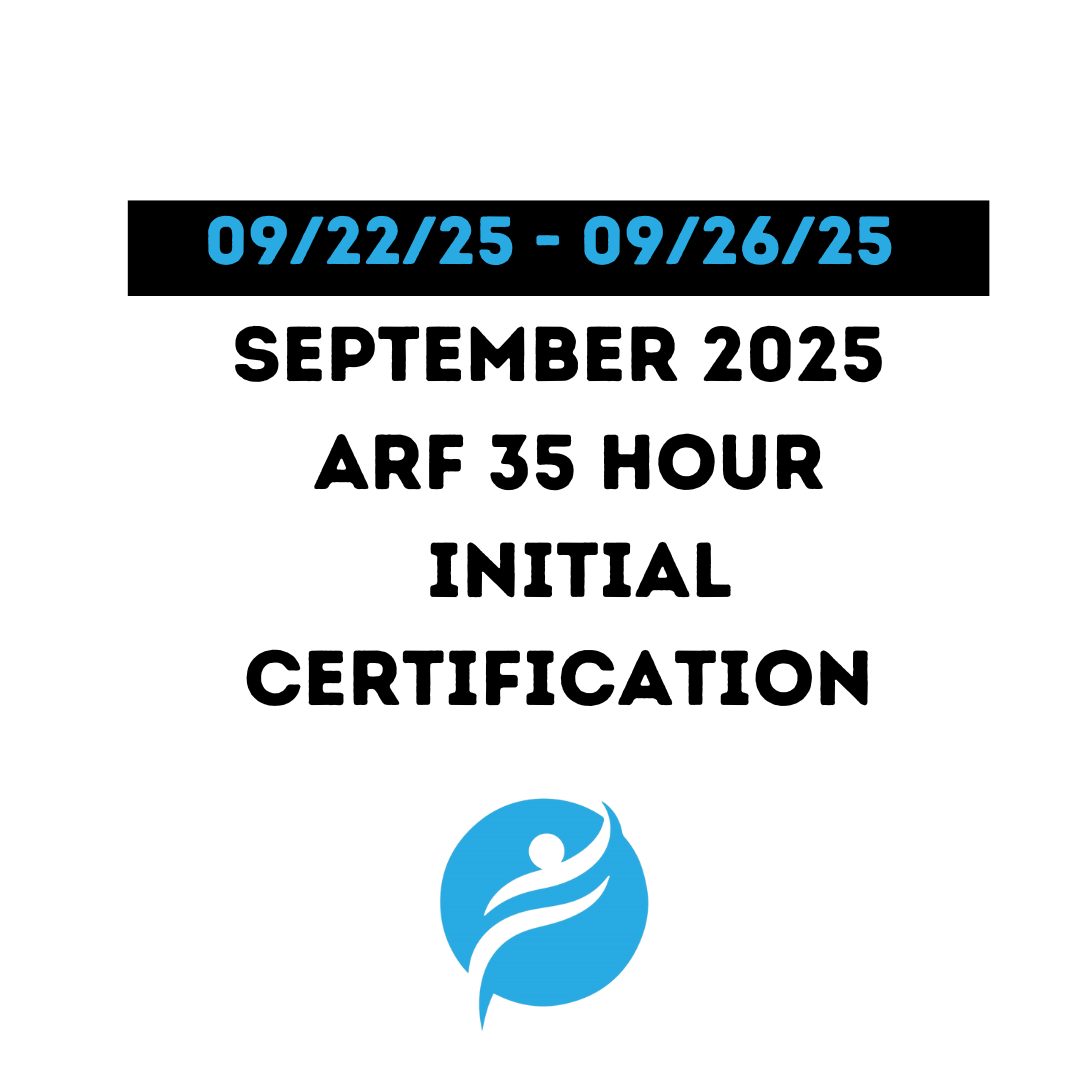 ARF 35 Hour Initial Certification 09/22/25 - 09/26/25 (Zoom Video)