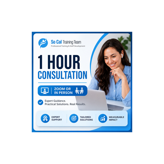 1 Hour Consultation (Zoom or In Person)