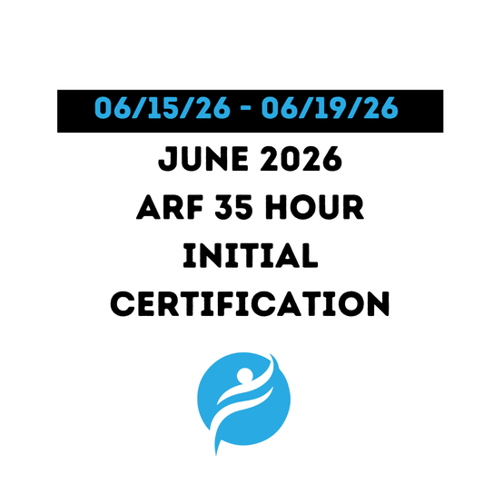 ARF 35 Hour Initial Certification 06/15/26 - 06/19/26 (Zoom Video)