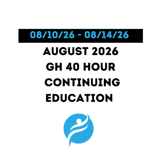 Group Home 40 Hour Initial Certification 08/10/26 - 08/14/26 (Zoom Video)