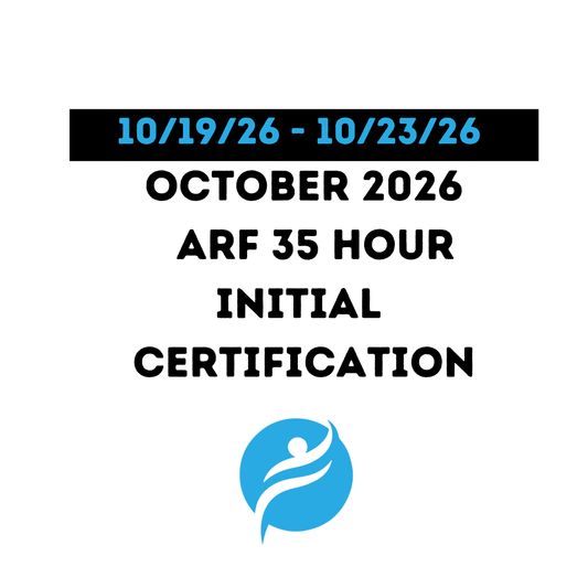 ARF 35 Hour Initial Certification 10/19/26 - 10/23/26 (Zoom Video)