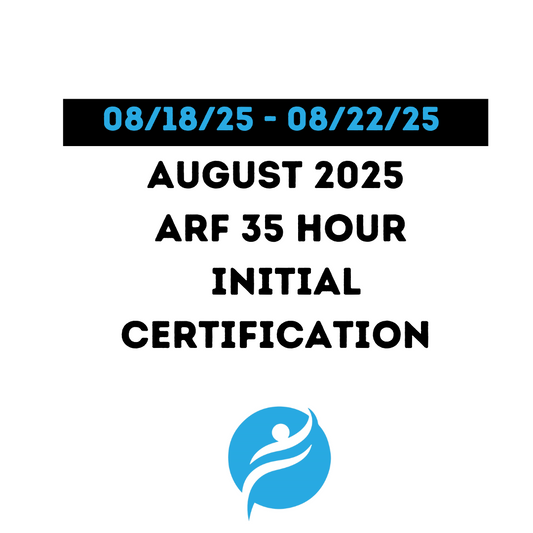 ARF 35 Hour Initial Certification 08/18/25 - 08/22/25 (Zoom Video)