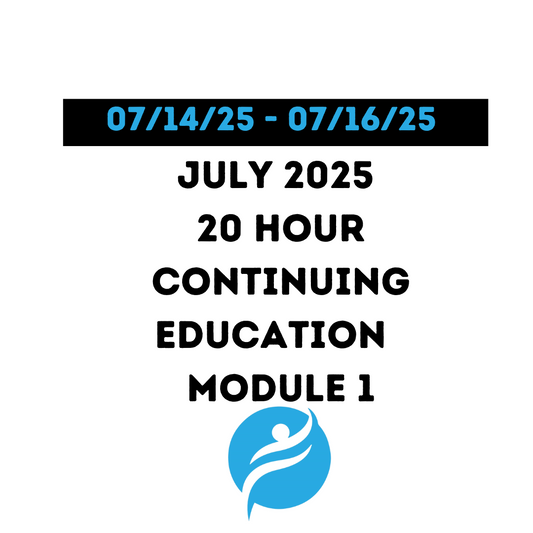 July 2025 | 20 Hour Recertification | 20 Hours (Zoom Video) | Module 1