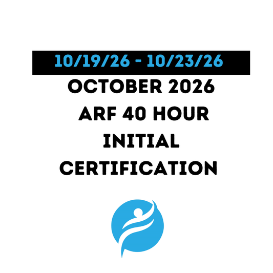 ARF 35 Hour Initial Certification 10/19/26 - 10/23/26 (Zoom Video)