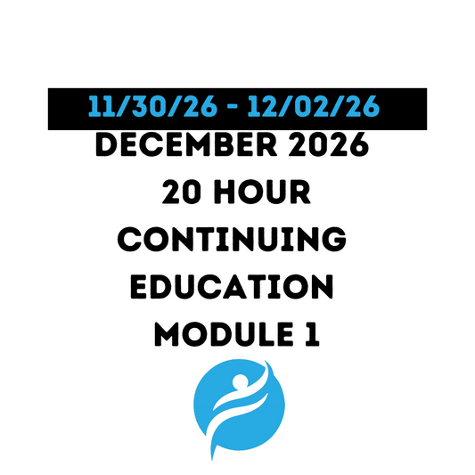 December 2026 | 20 Hour Recertification | 20 Hours (Zoom Video) | Module 1