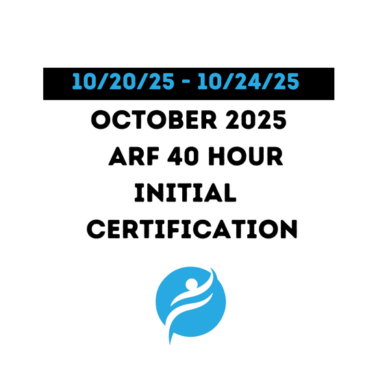 ARF 35 Hour Initial Certification 10/20/25 - 10/24/25 (Zoom Video)