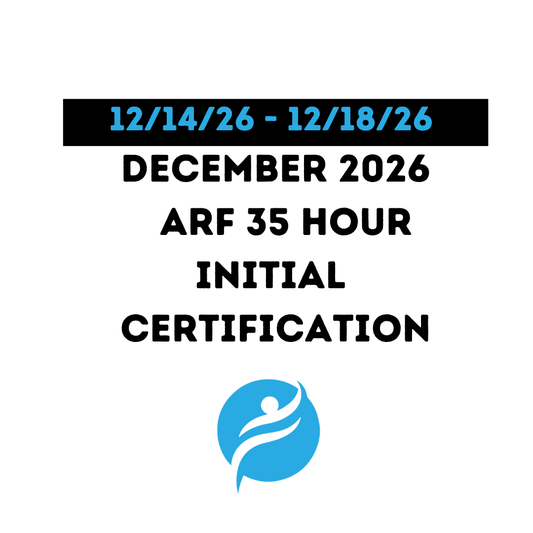 ARF 35 Hour Initial Certification 12/14/26 - 12/18/26 (Zoom Video)