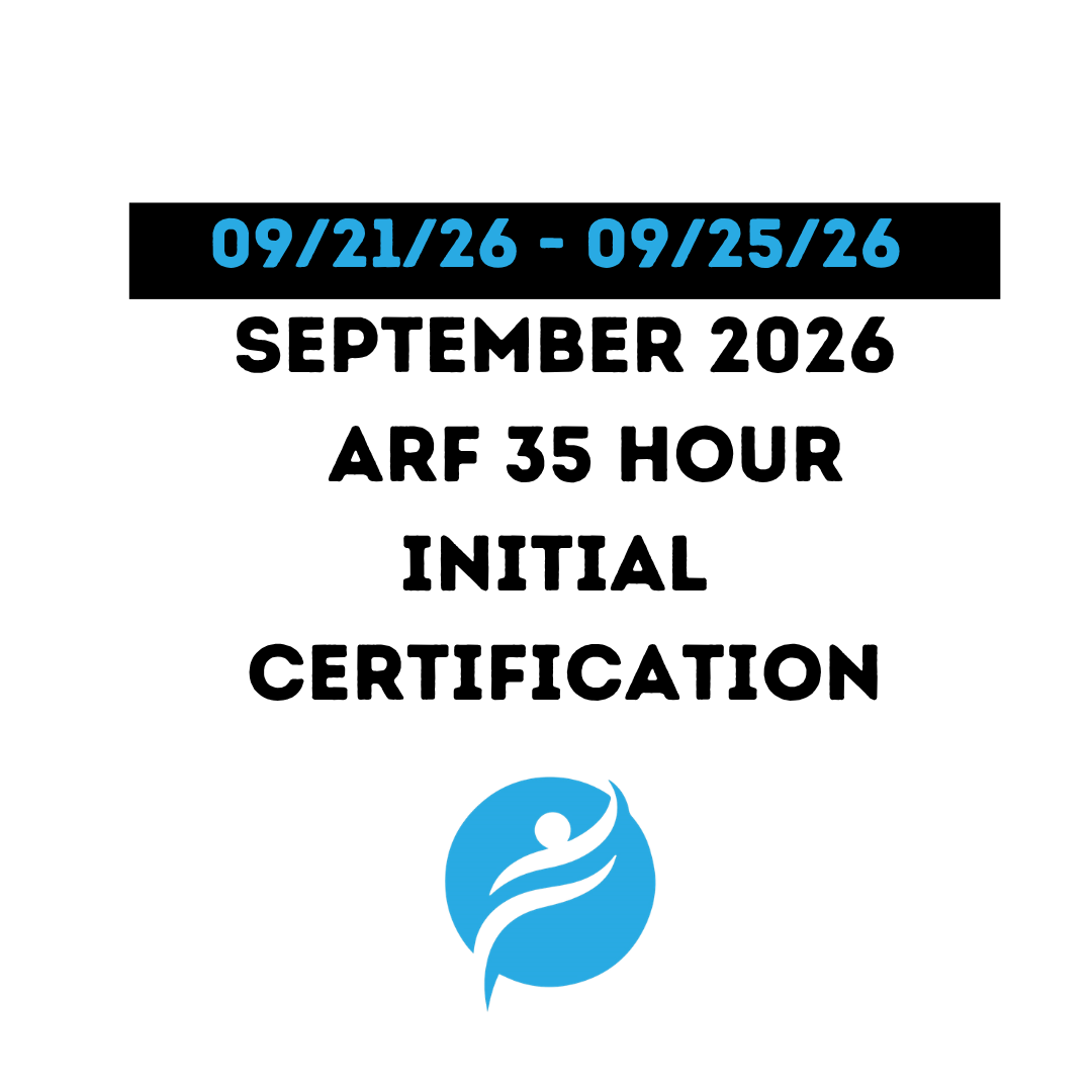 ARF 35 Hour Initial Certification 09/21/26 - 09/25/26 (Zoom Video)