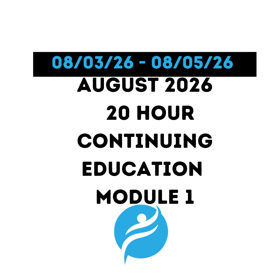 August 2026 | 20 Hour Recertification | 20 Hours (Zoom Video) | Module 1