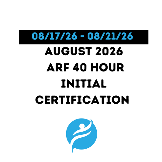 ARF 35 Hour Initial Certification 08/17/26 - 08/21/26 (Zoom Video)