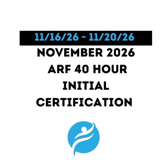 ARF 35 Hour Initial Certification 11/16/26 - 11/20/26 (Zoom Video)