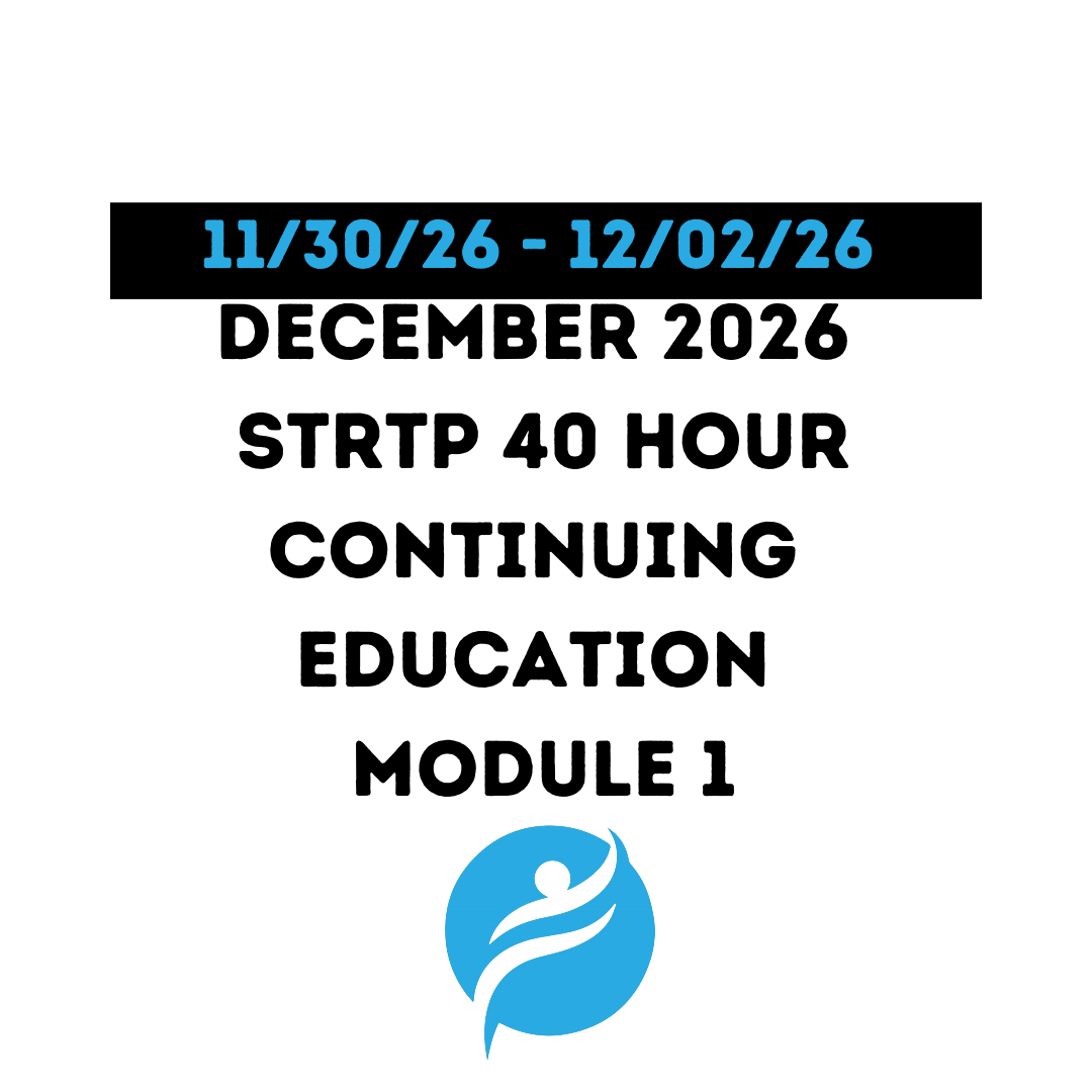 December 2026 | STRTP 40 Hour Recertification | 20 Hours (Zoom Video) |20 Hours Online | Module 1
